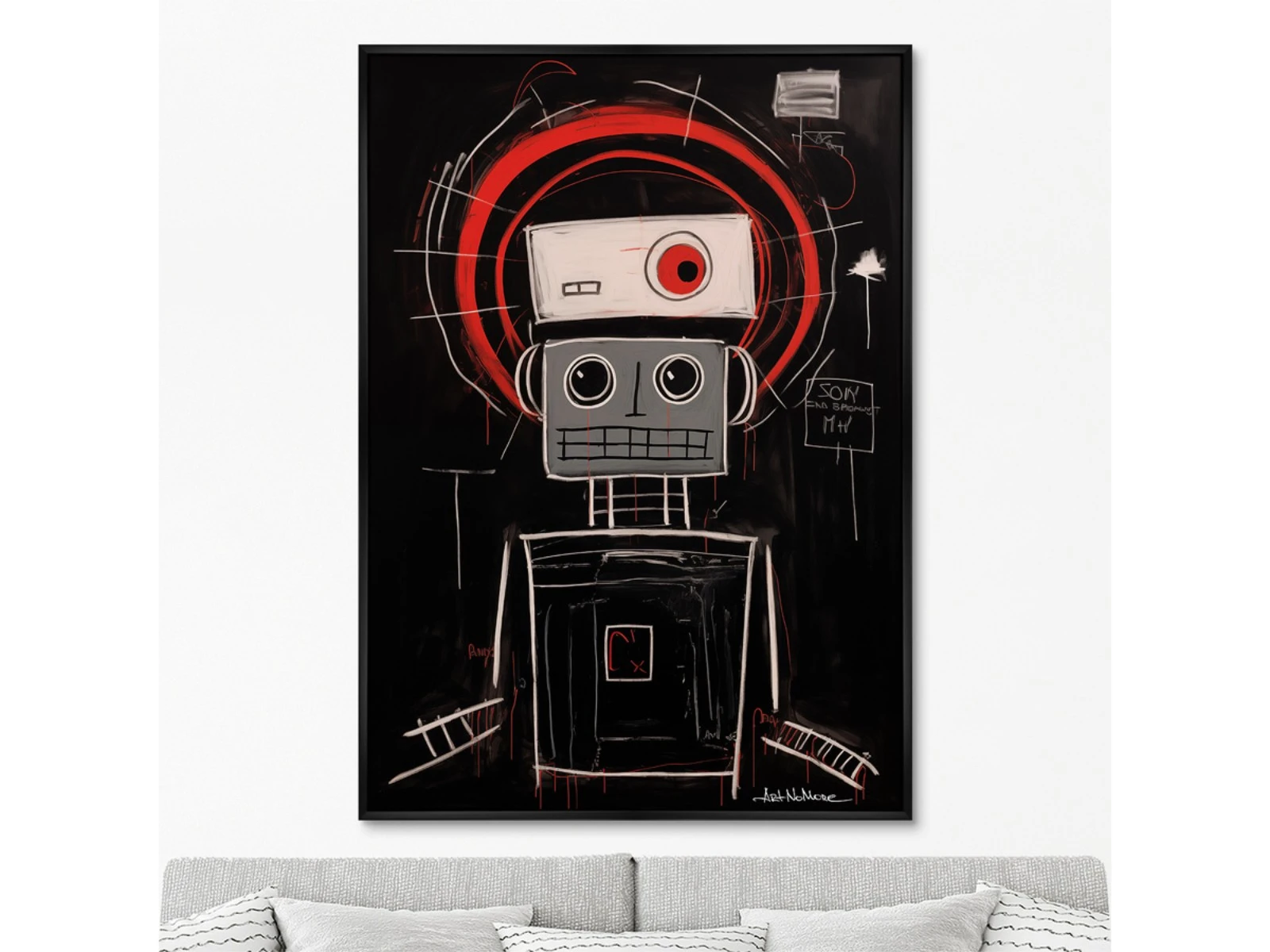 Репродукция картины на холсте Robots, the joy of being, No 1, 2024г. 925977