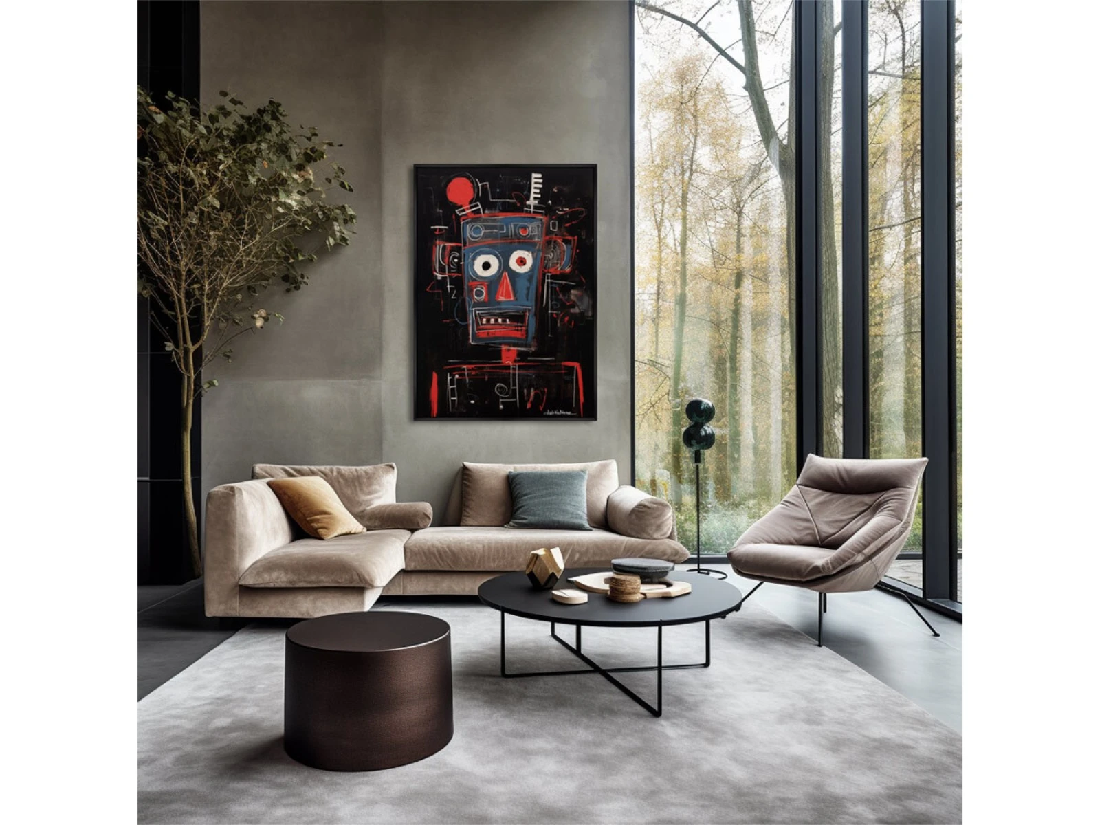 Репродукция картины на холсте Robots, the joy of being, No 2, 2024г. 925985  - фото 3