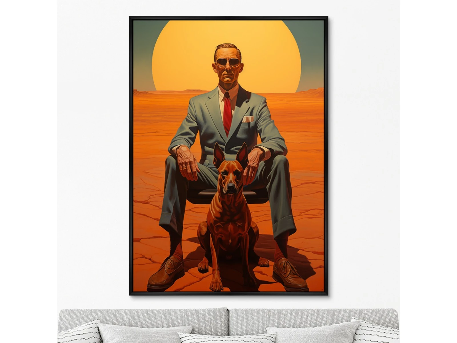 Репродукция картины на холсте The Dogs of Wall Street, 2024г. 926024