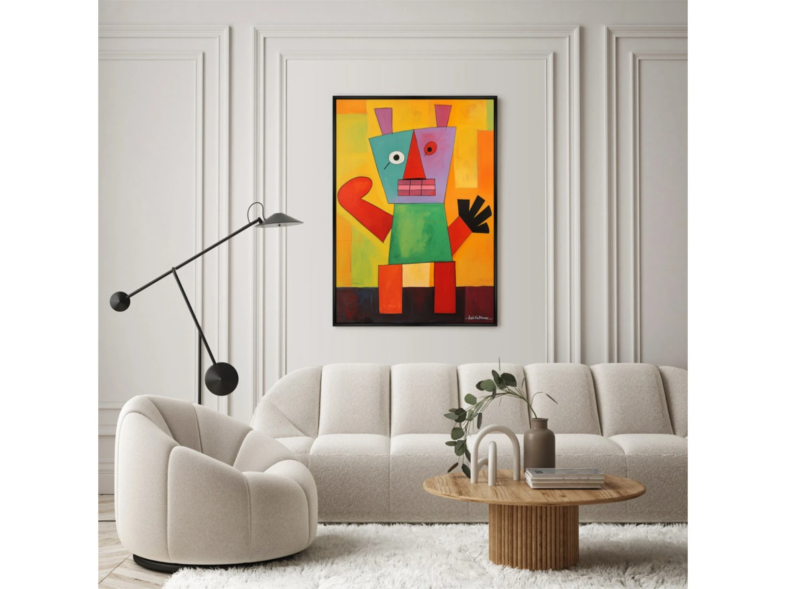 Репродукция картины на холсте Happy Creatures, No 2, 2024г. 926096  - фото 3