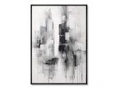 Репродукция картины на холсте Evening in the city, No 2, 2024г.