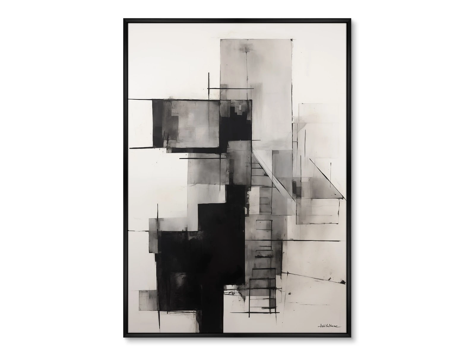 Репродукция картины на холсте In bianco e nero, No 2, 2024г. 926143