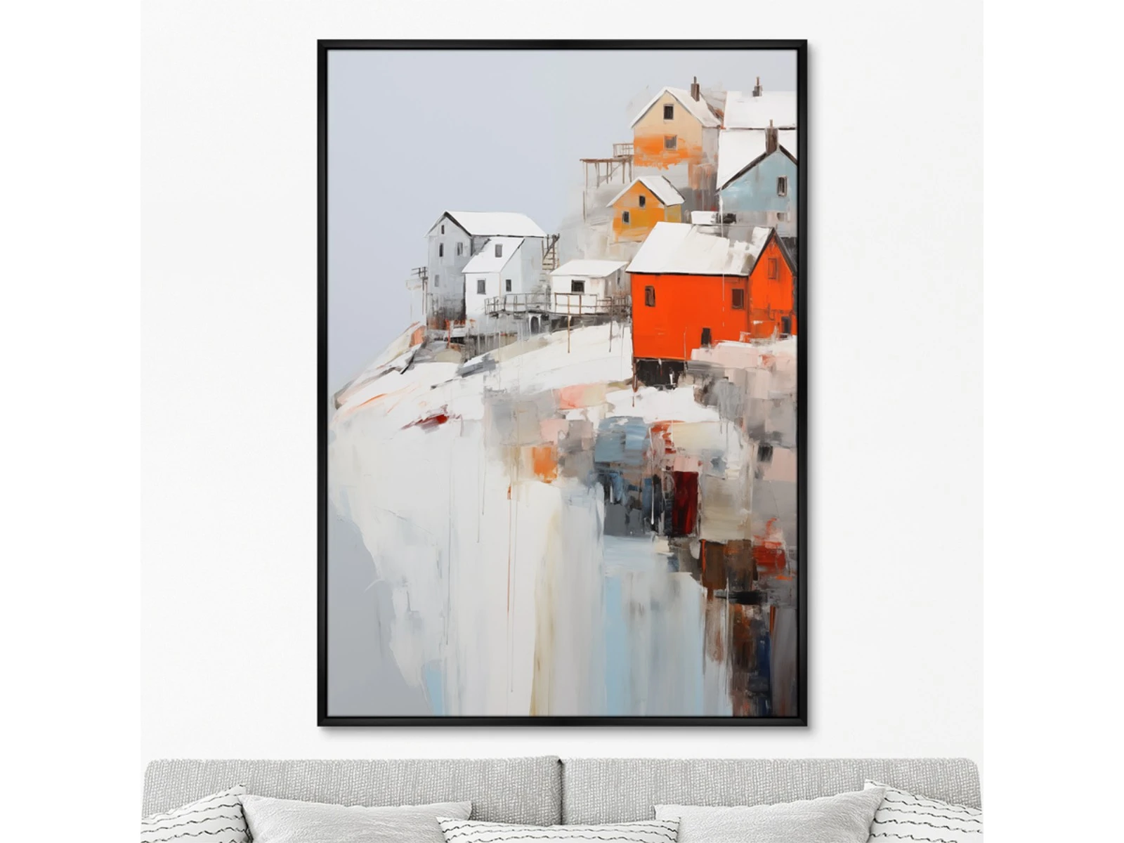 Репродукция картины на холсте At the very edge, No 1, 2024г. 926174