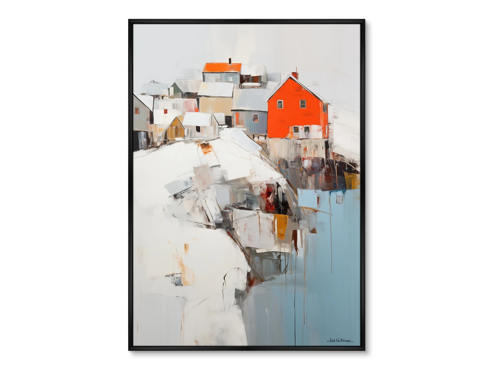 Репродукция картины на холсте At the very edge, No 2, 2024г. 926182