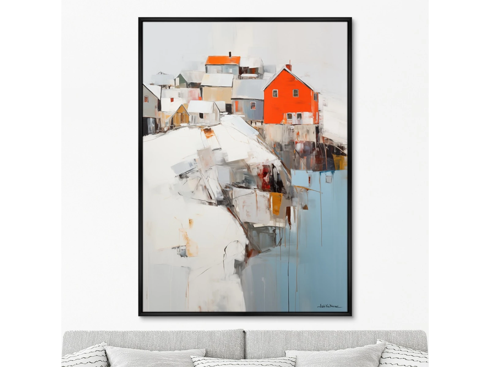 Репродукция картины на холсте At the very edge, No 2, 2024г. 926182