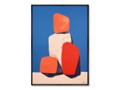 Репродукция картины на холсте Colors and stones, No 1, 2024г.