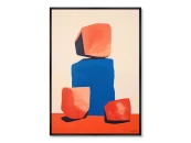 Репродукция картины на холсте Colors and stones, No 2, 2024г.