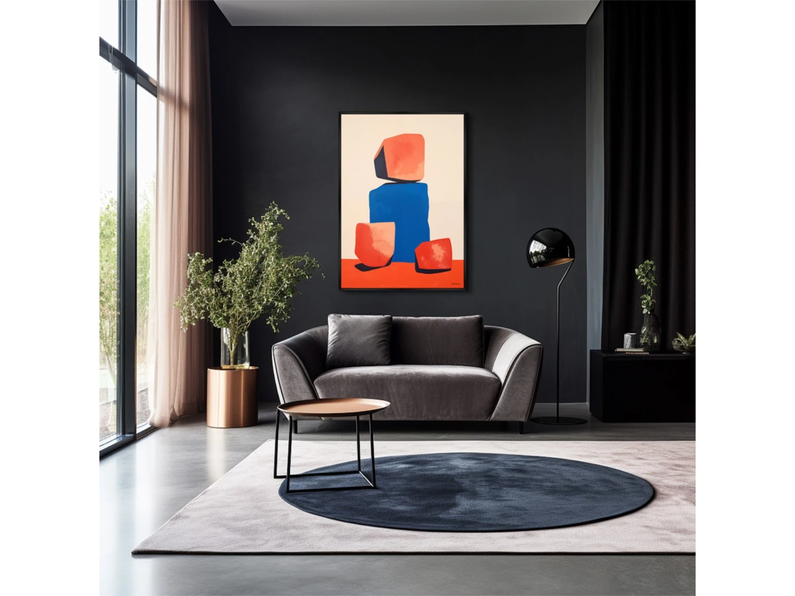 Репродукция картины на холсте Colors and stones, No 2, 2024г. 926191  - фото 3