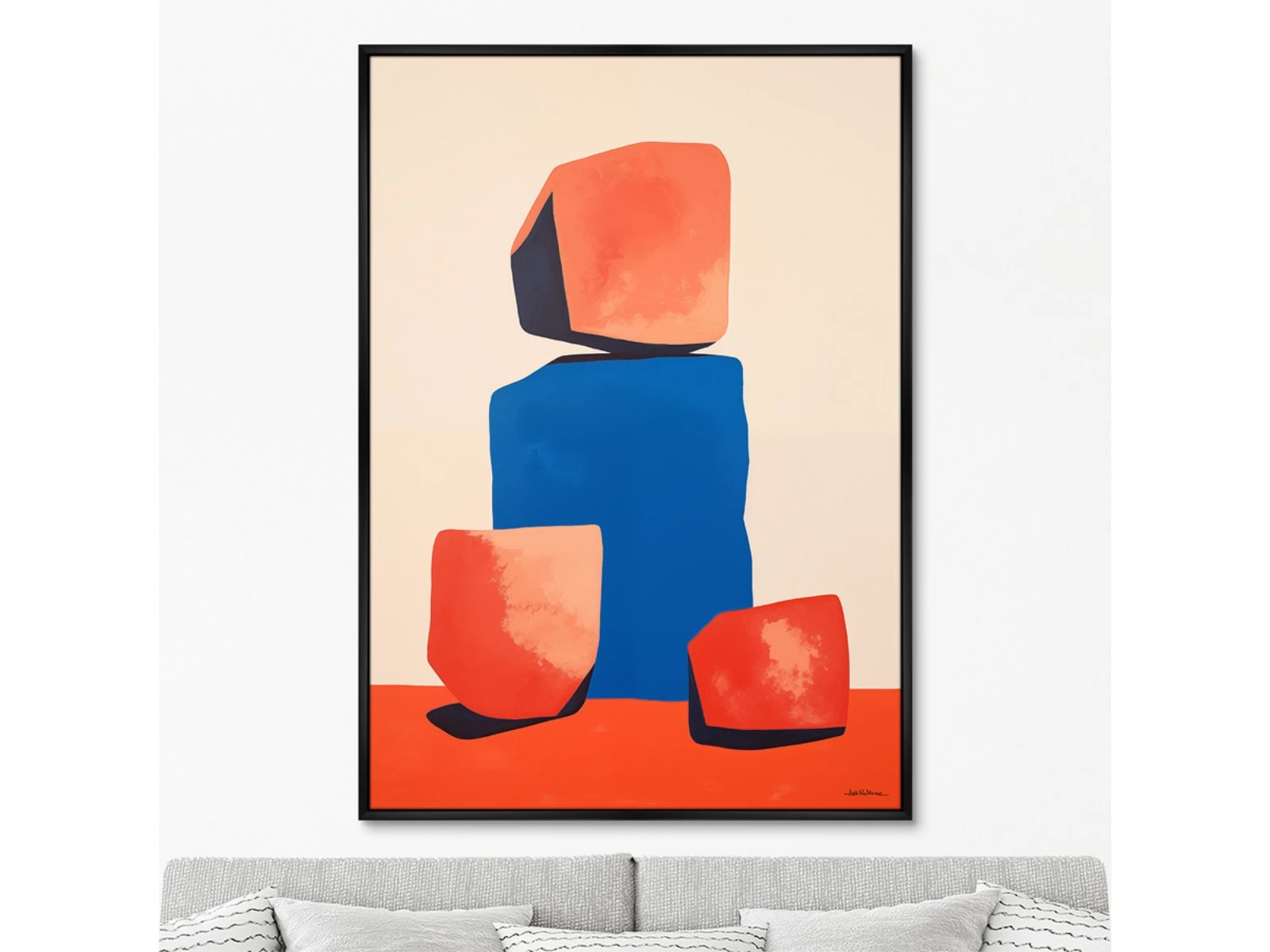 Репродукция картины на холсте Colors and stones, No 2, 2024г. 926191