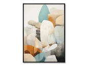 Репродукция картины на холсте Цветные валуны № 1, 2024г.
