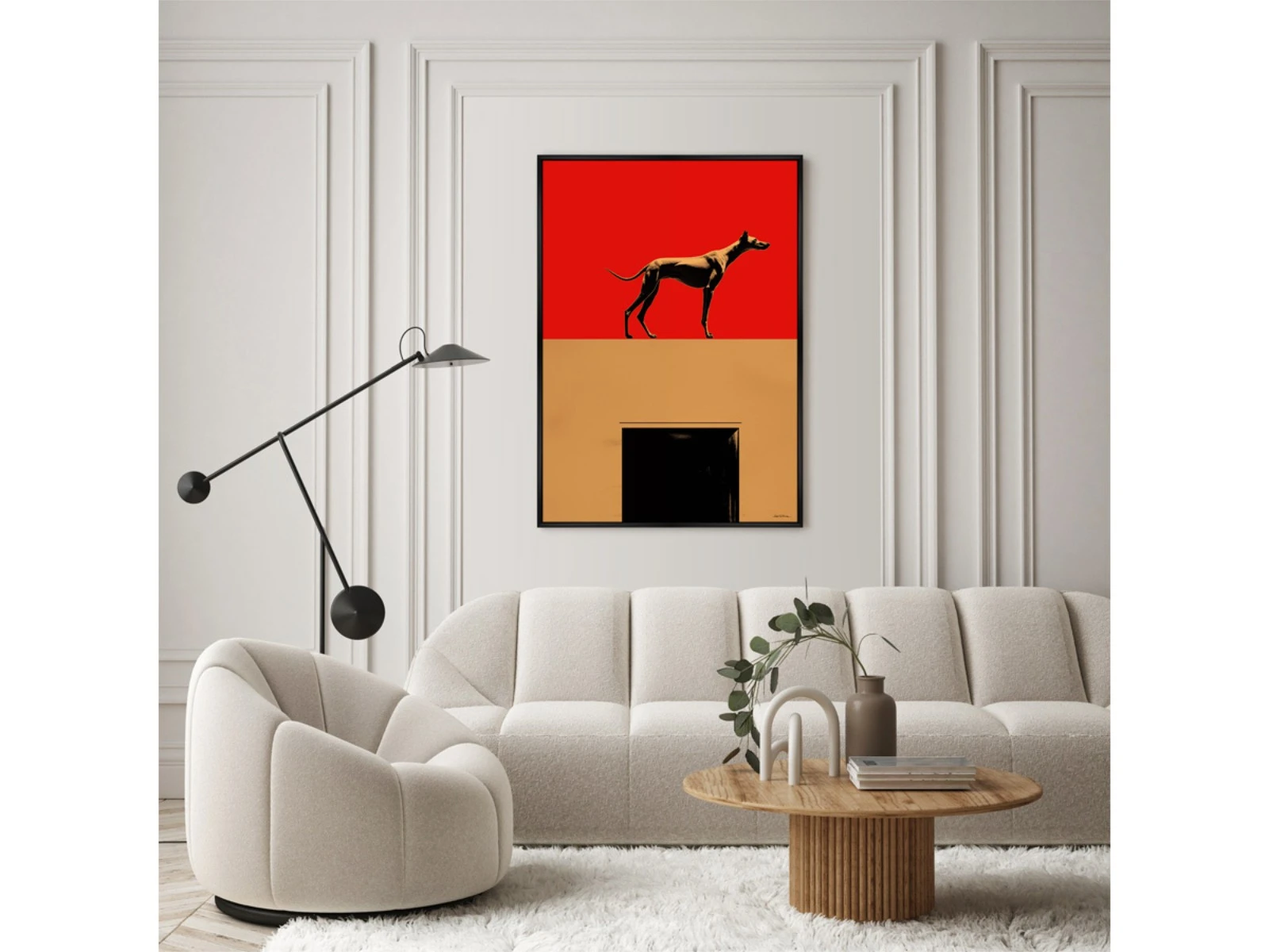 Репродукция картины на холсте The two in one space, No 1, 2024г. 926207  - фото 3