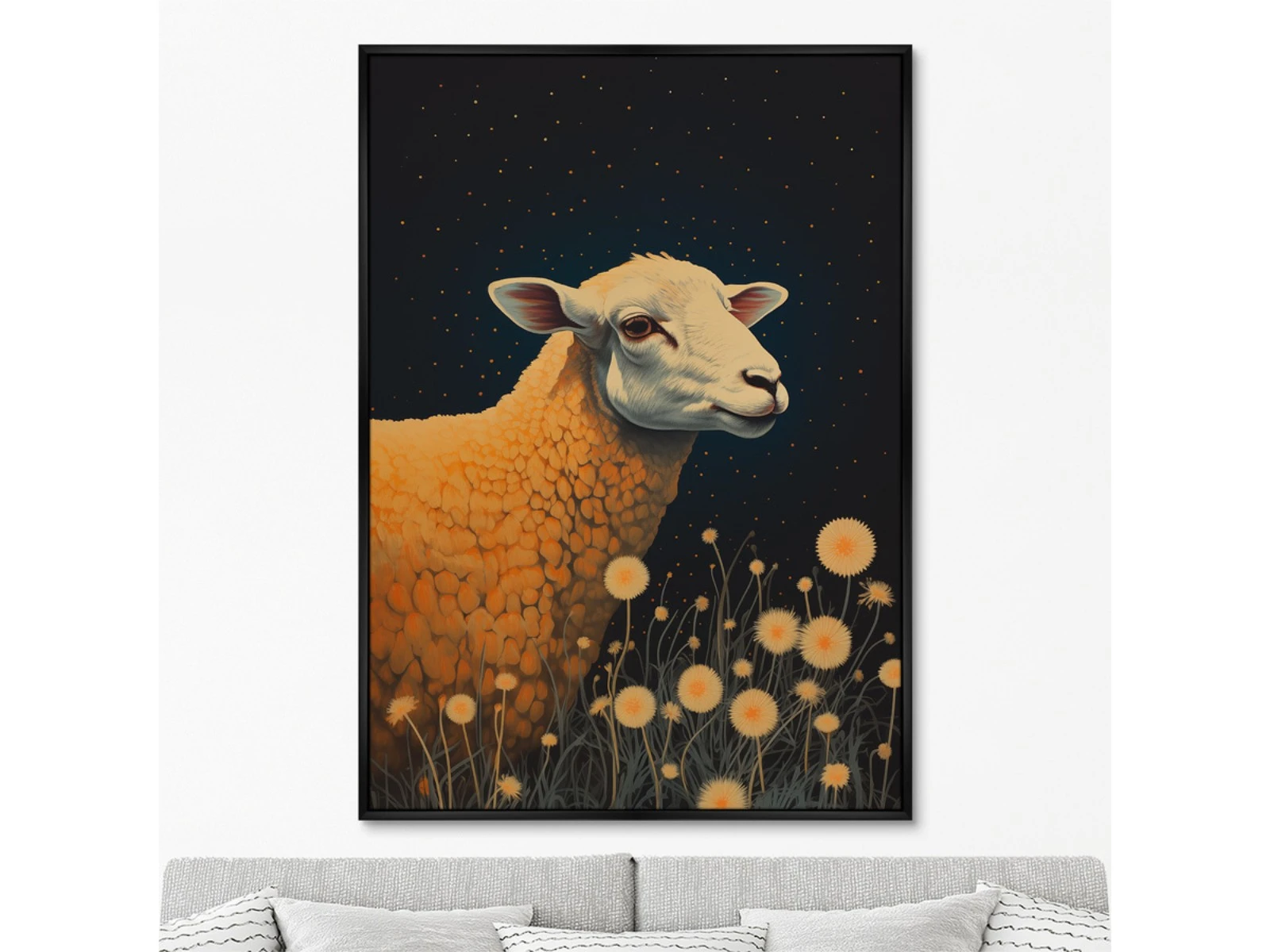 Репродукция картины на холсте Date under the stars, No 1, 2024г. 926212