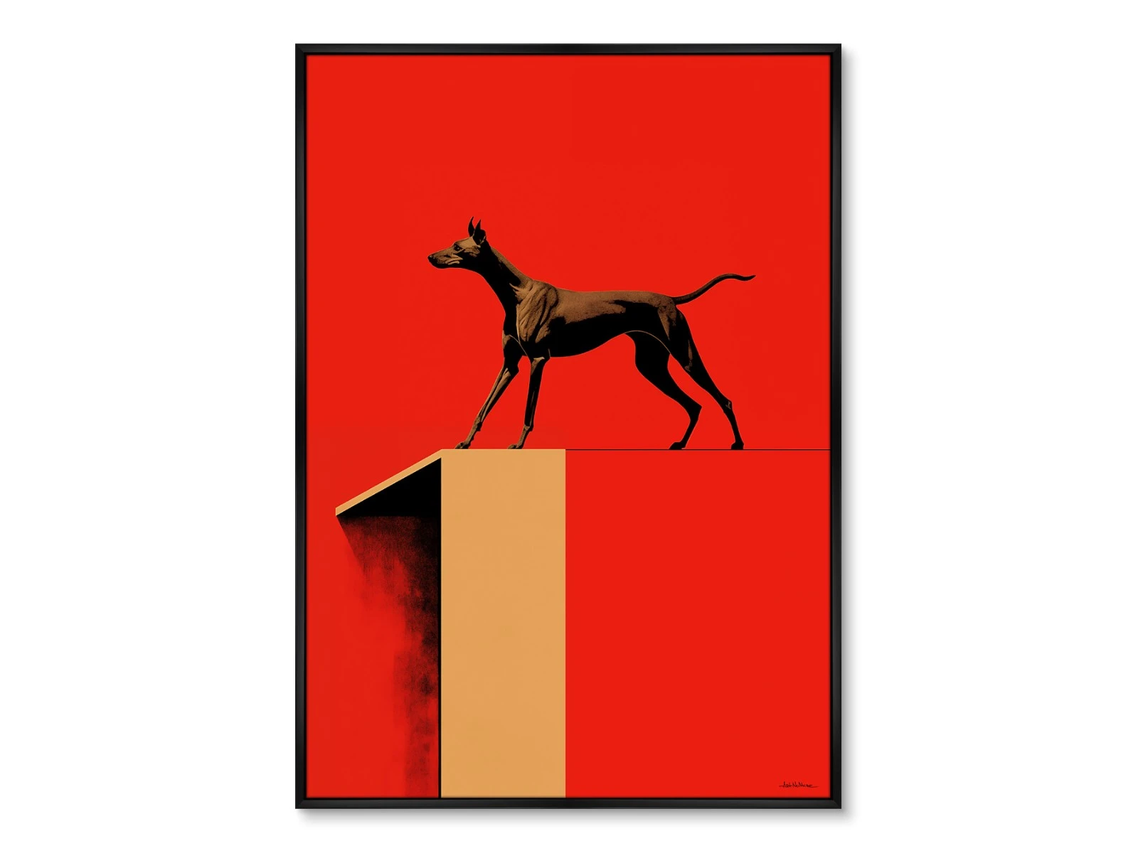 Репродукция картины на холсте The two in one space, No 2, 2024г. 926213