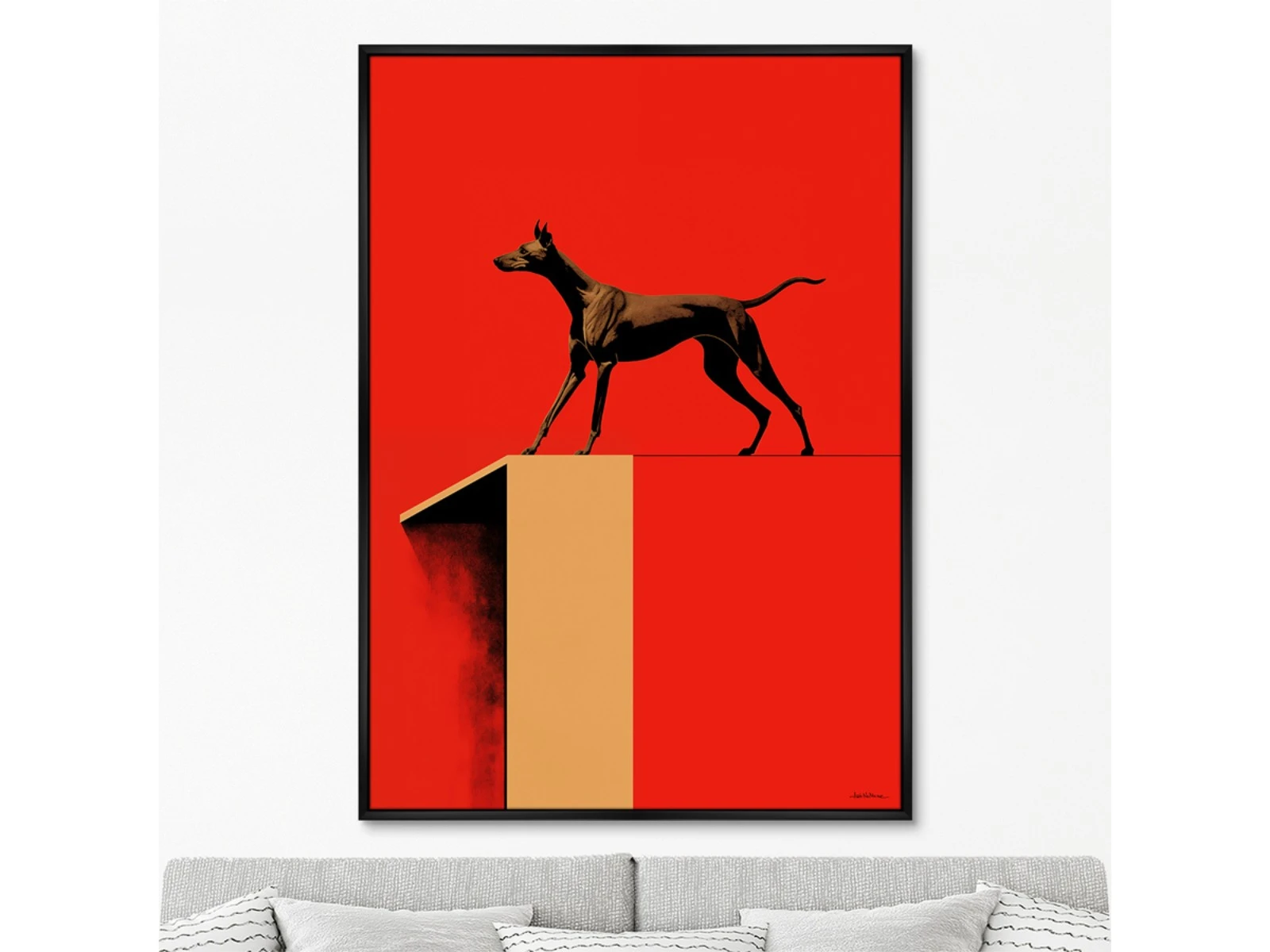 Репродукция картины на холсте The two in one space, No 2, 2024г. 926213