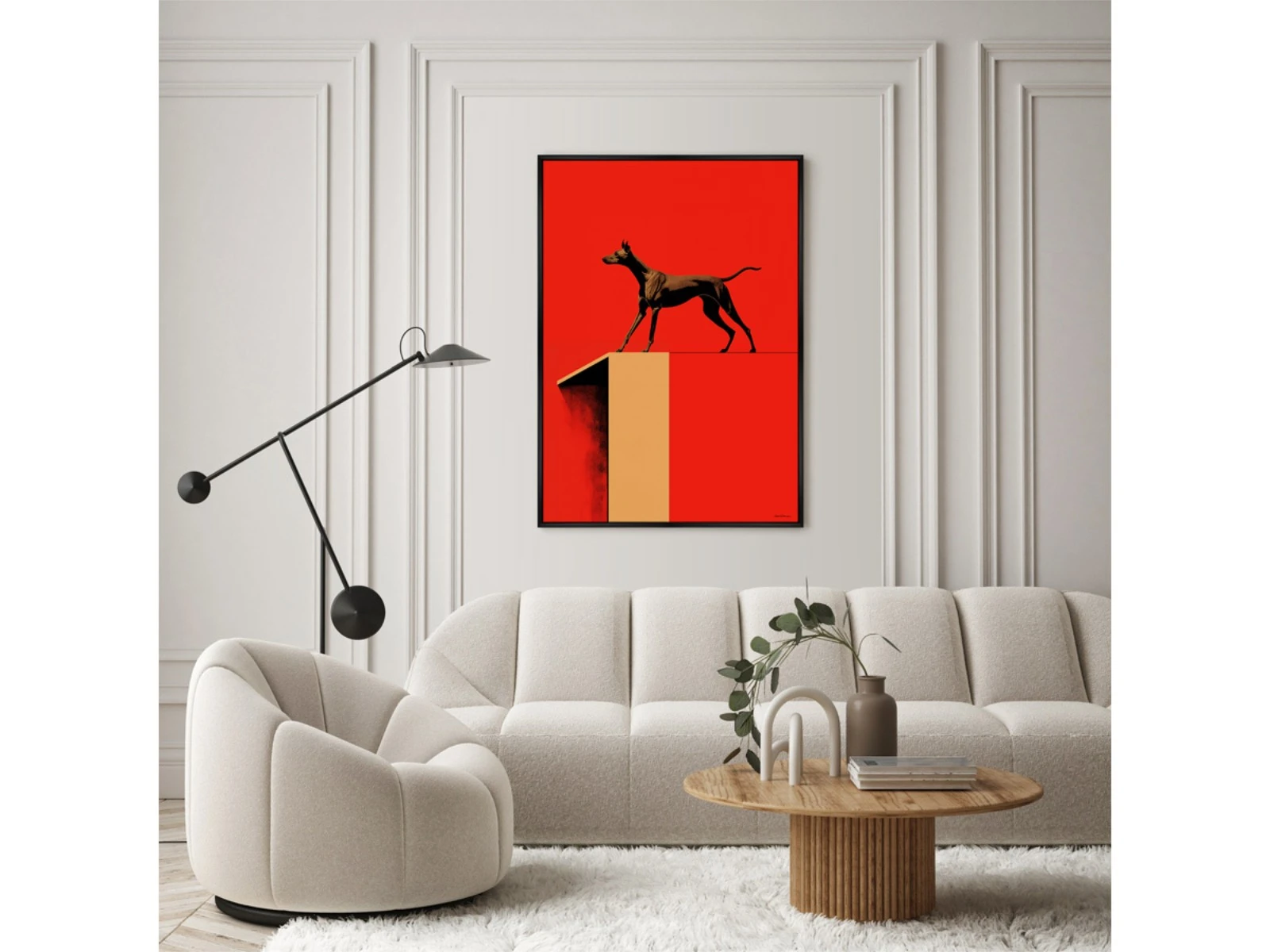 Репродукция картины на холсте The two in one space, No 2, 2024г. 926213  - фото 3