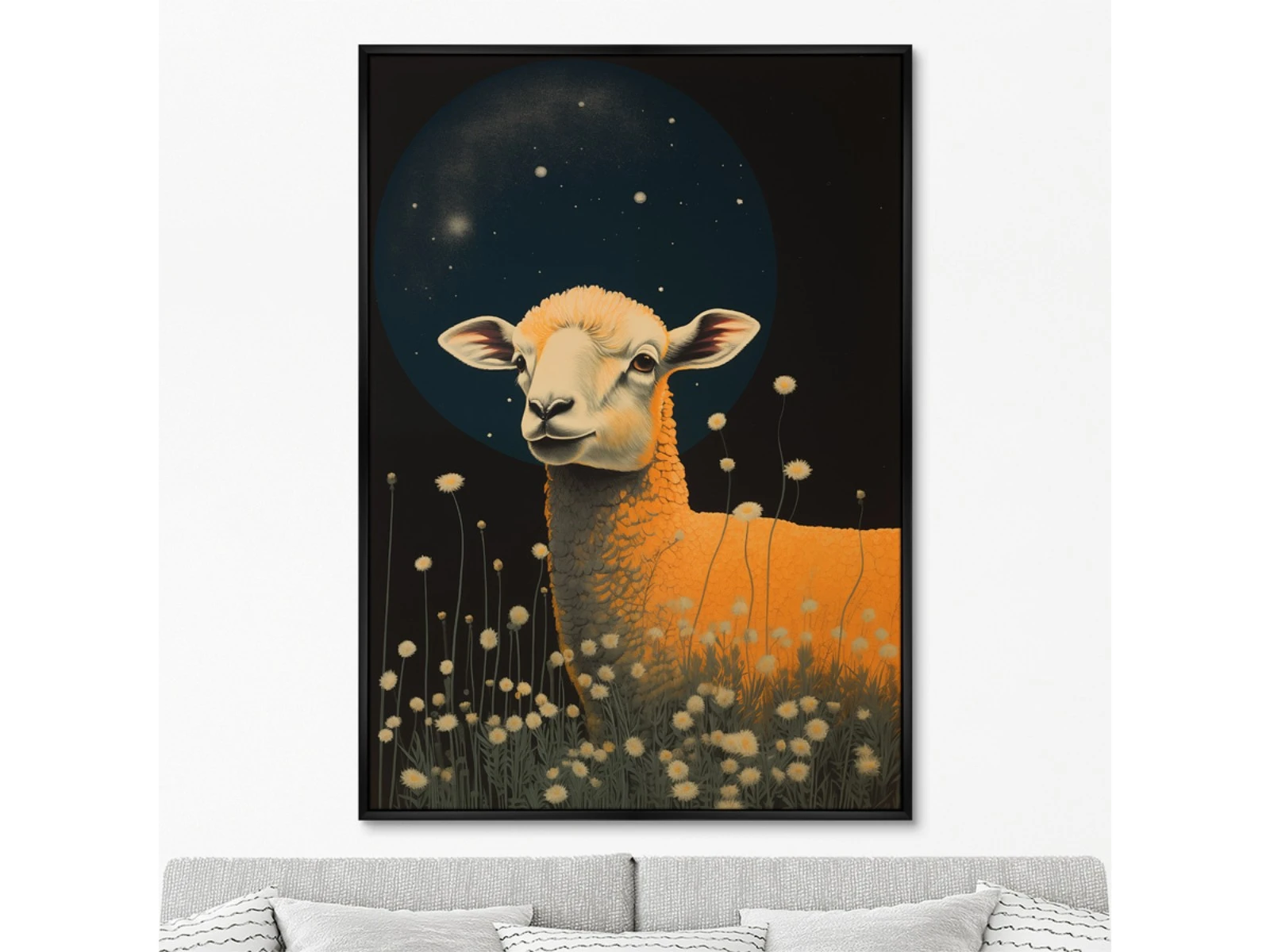 Репродукция картины на холсте Date under the stars, No 2, 2024г. 926218