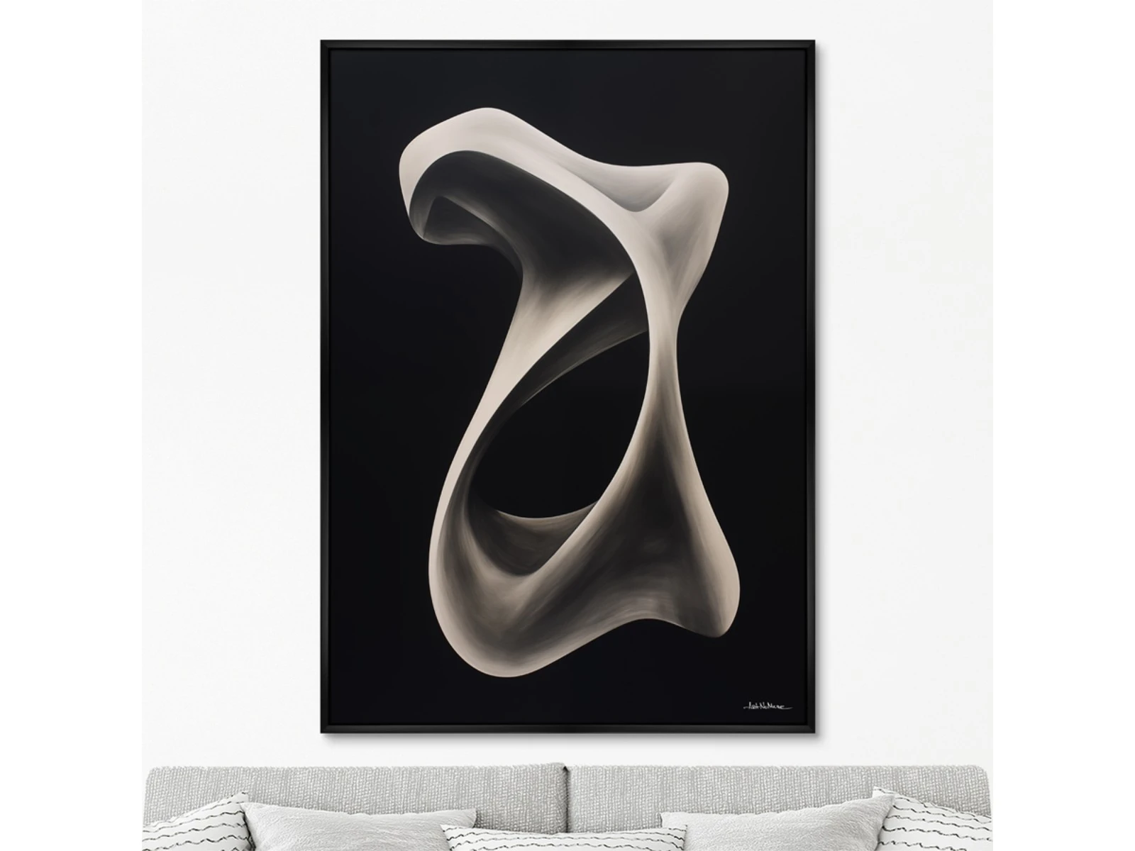 Репродукция картины на холсте Streamlined shapes, No 1, 2024г. 926226