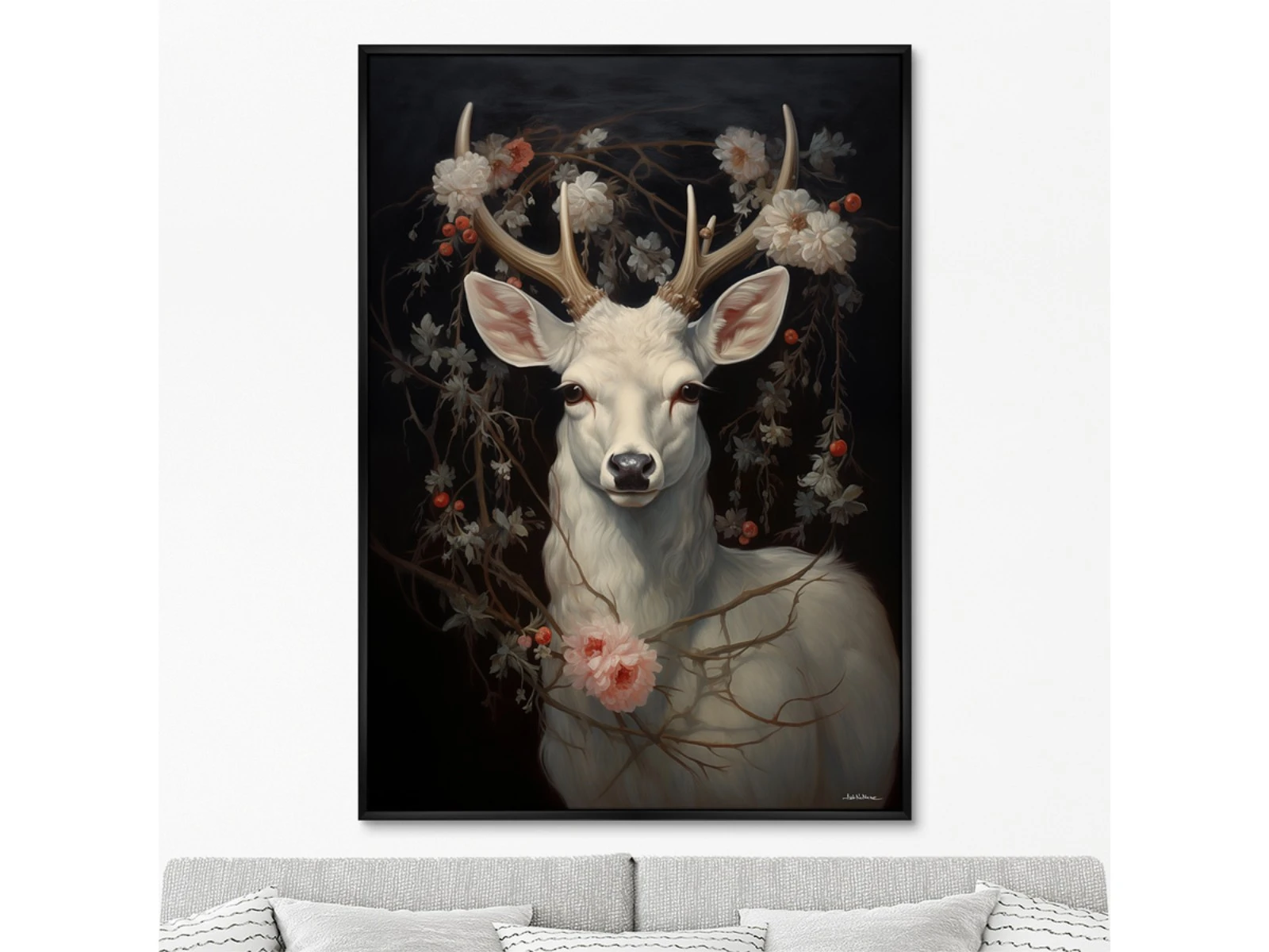 Репродукция картины на холсте Magic Deer, No 2, 2024г. 926256