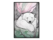 Репродукция картины на холсте Under the Northern lights, No 1, 2024г.