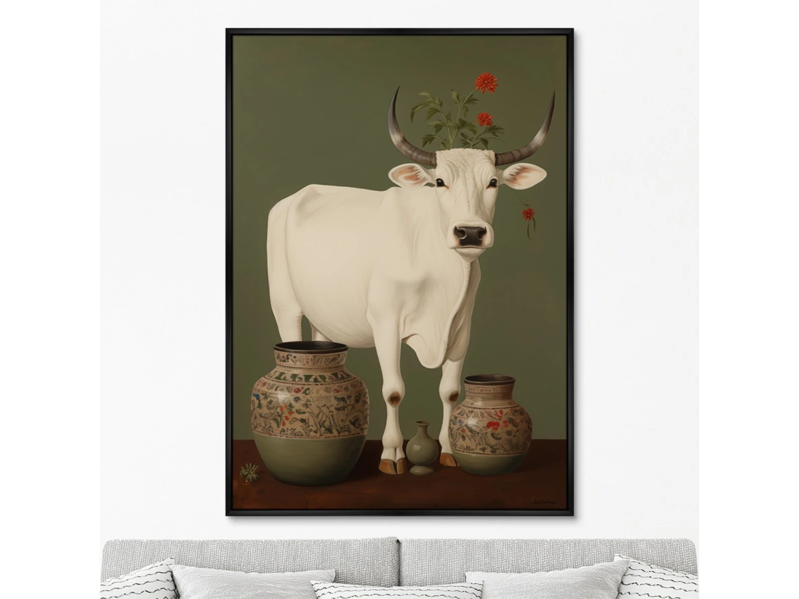 Репродукция картины на холсте Cows, No 1, 2024г. 926262