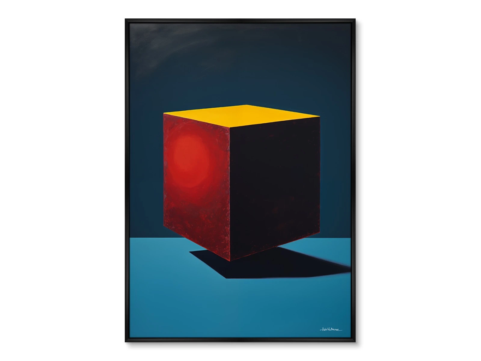 Репродукция картины на холсте Cubes in colors, No 1, 2024г. 926285