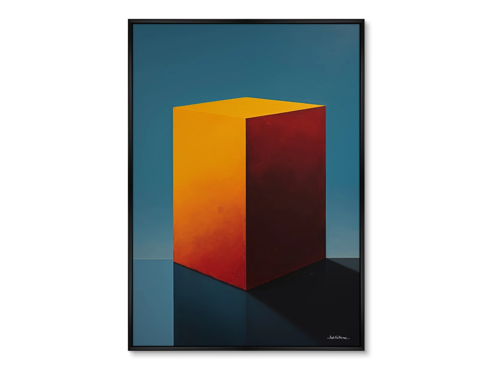 Репродукция картины на холсте Cubes the volumetric, No 1, 2024г. 926358