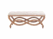 Оттоманка бежевая из массива дуба Karline new