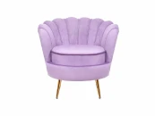 Дизайнерское кресло ракушка фиолетовое Pearl purple