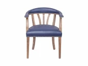 Стул Tanner натуральная кожа синий