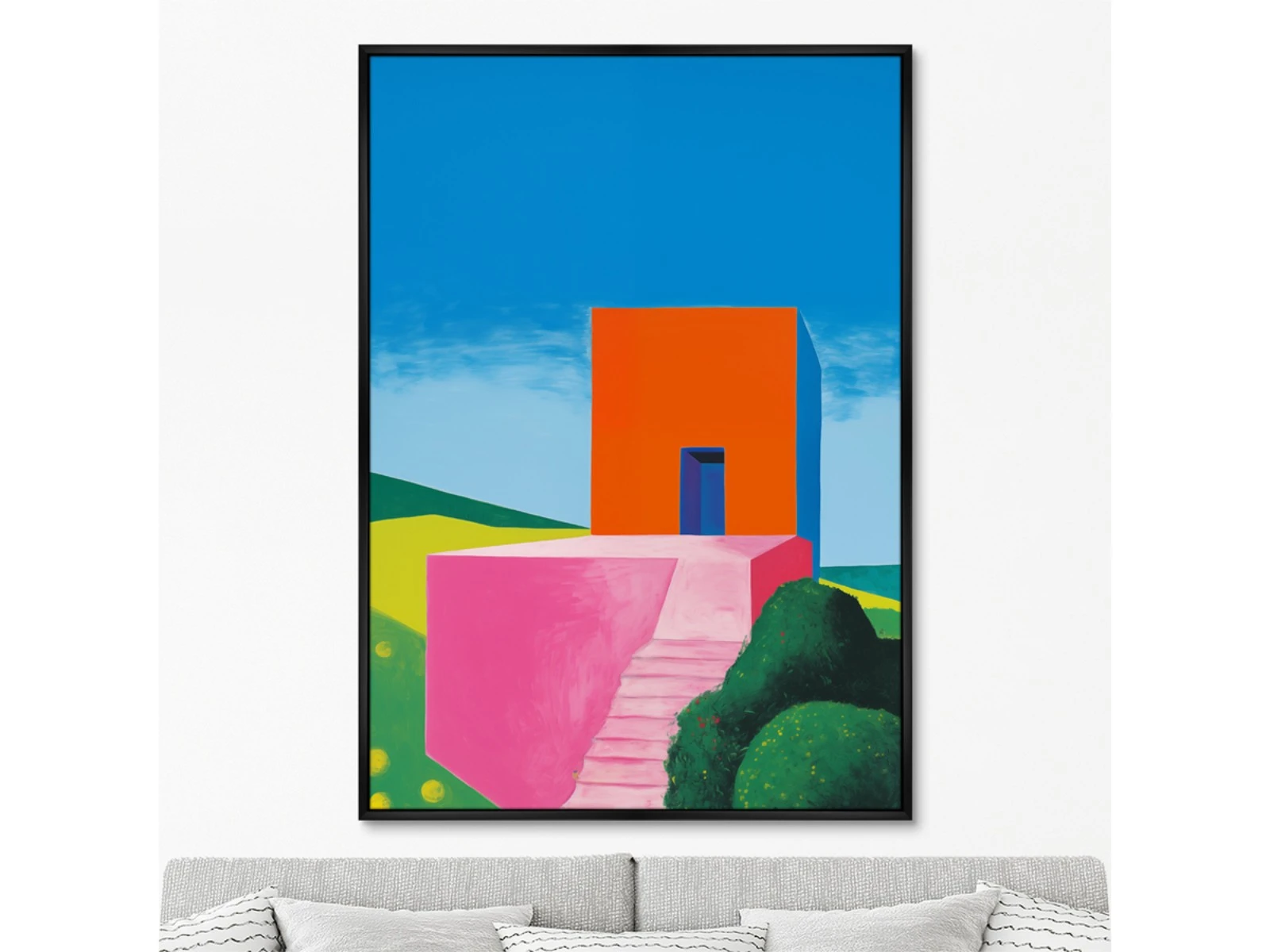 Репродукция картины на холсте Цветовой пейзаж № 2, 2024г. 926466