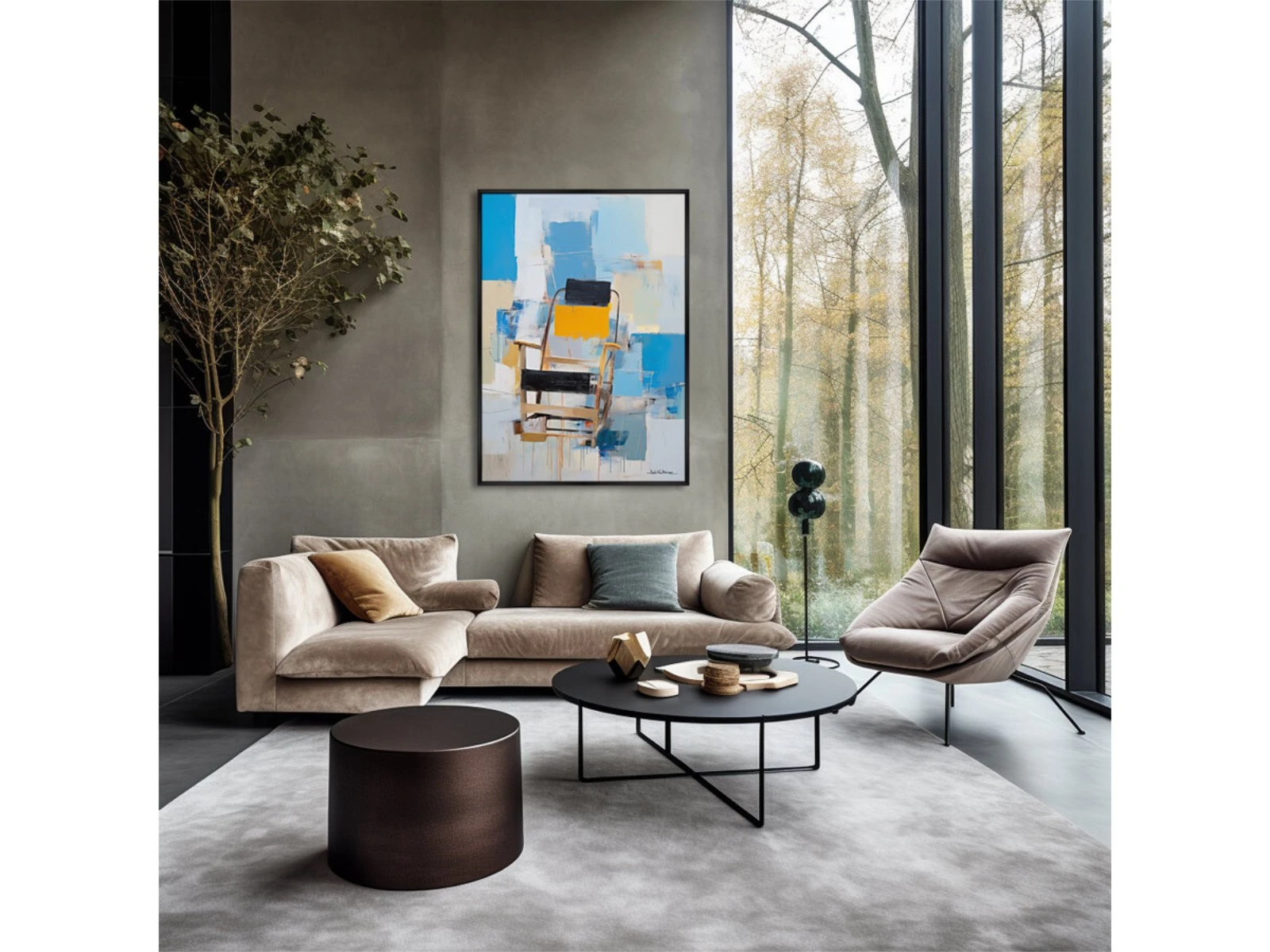 Репродукция картины на холсте Chair collection, No 1, 2024г. 926690  - фото 3