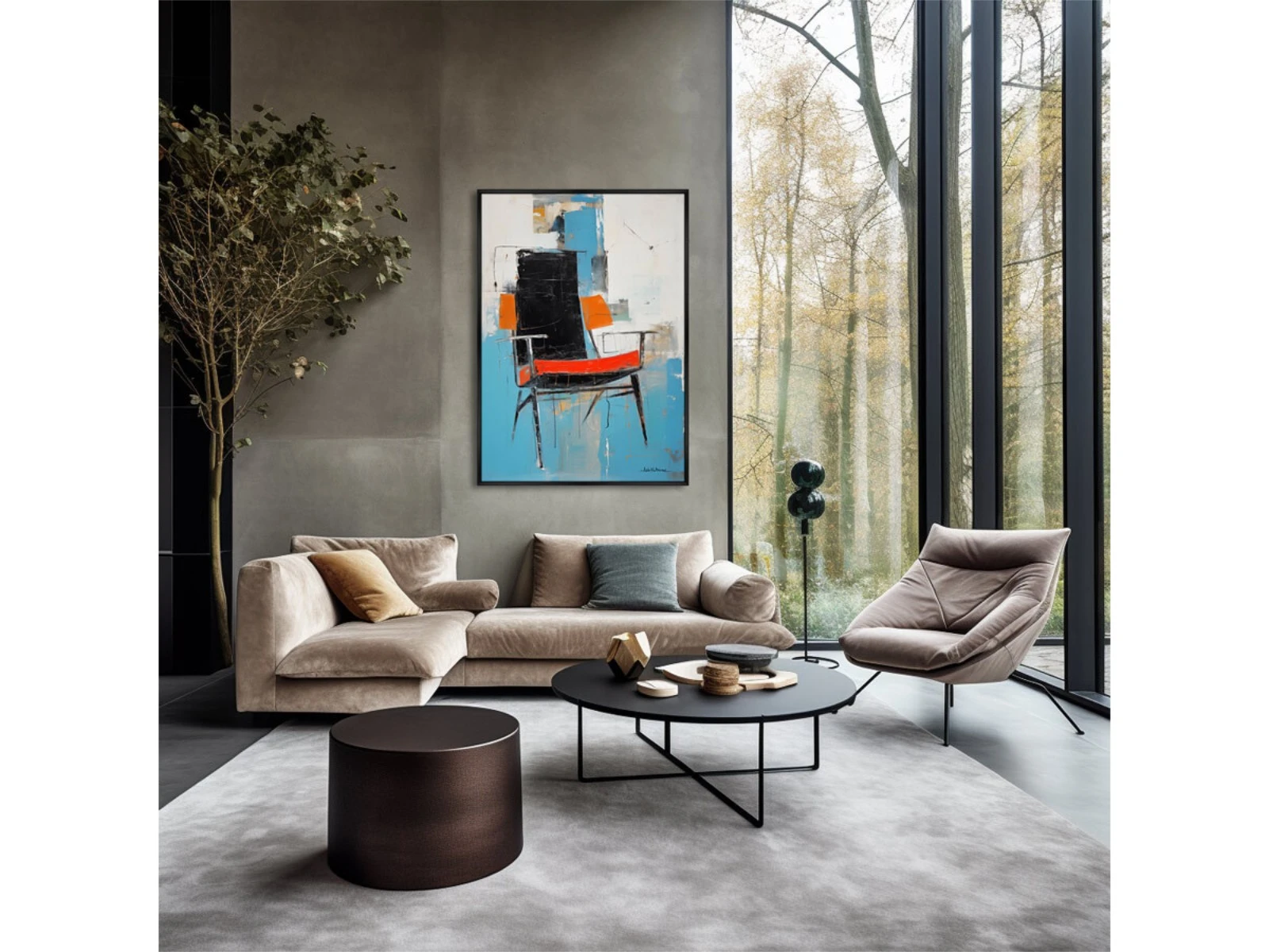 Репродукция картины на холсте Chair collection, No 2, 2024г. 926695  - фото 3