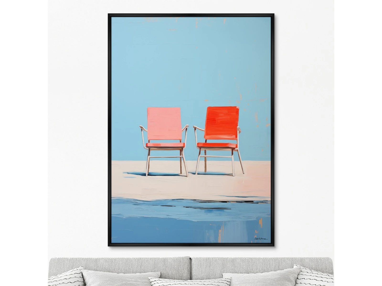 Репродукция картины на холсте Chair collection, Pure and simple, No 2, 2024г. 926718