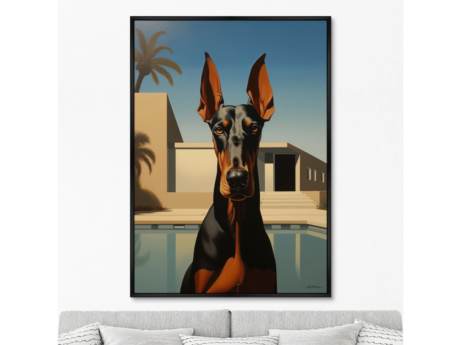 Репродукция картины на холсте Осторожно, кобель! 2024г. 926749