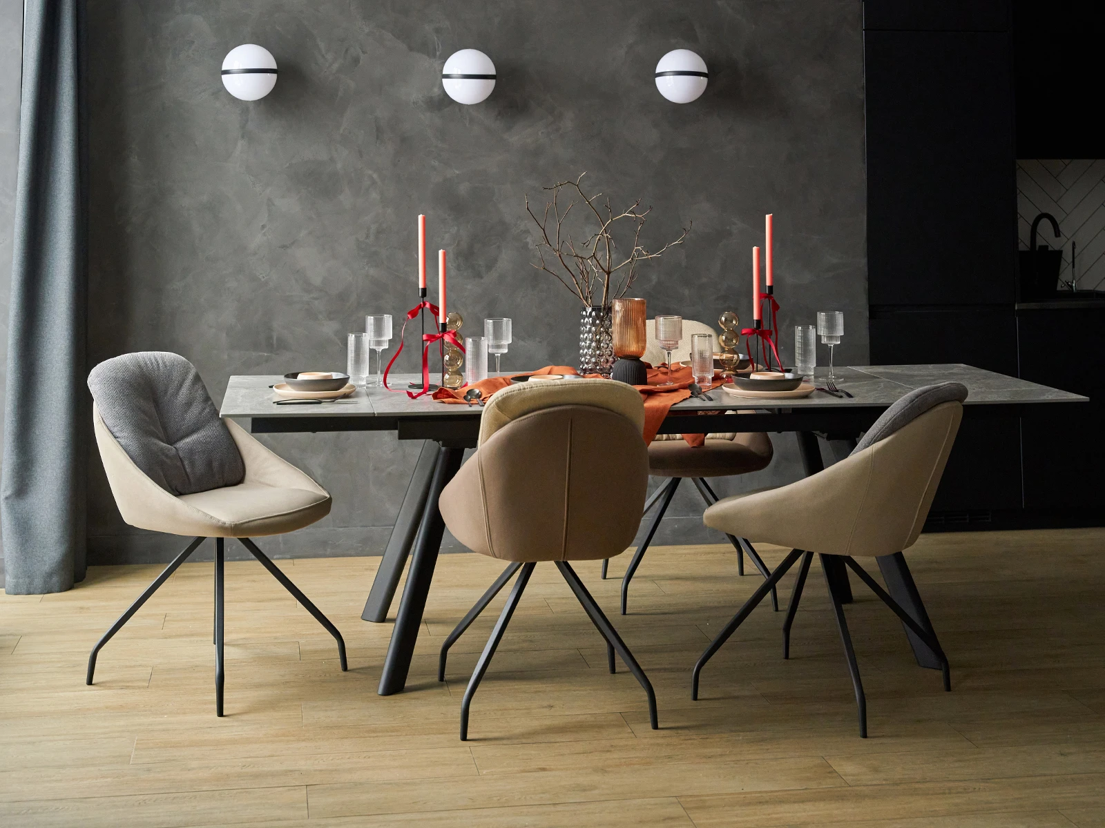 Раскладной обеденный стол Bronte 926793  - фото 10