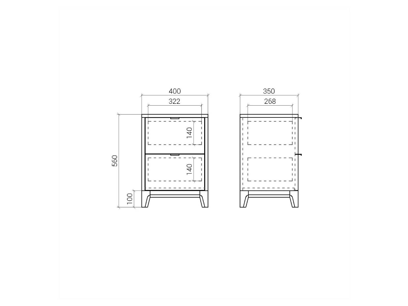 Прикроватная тумба CS002 927215  - фото 7