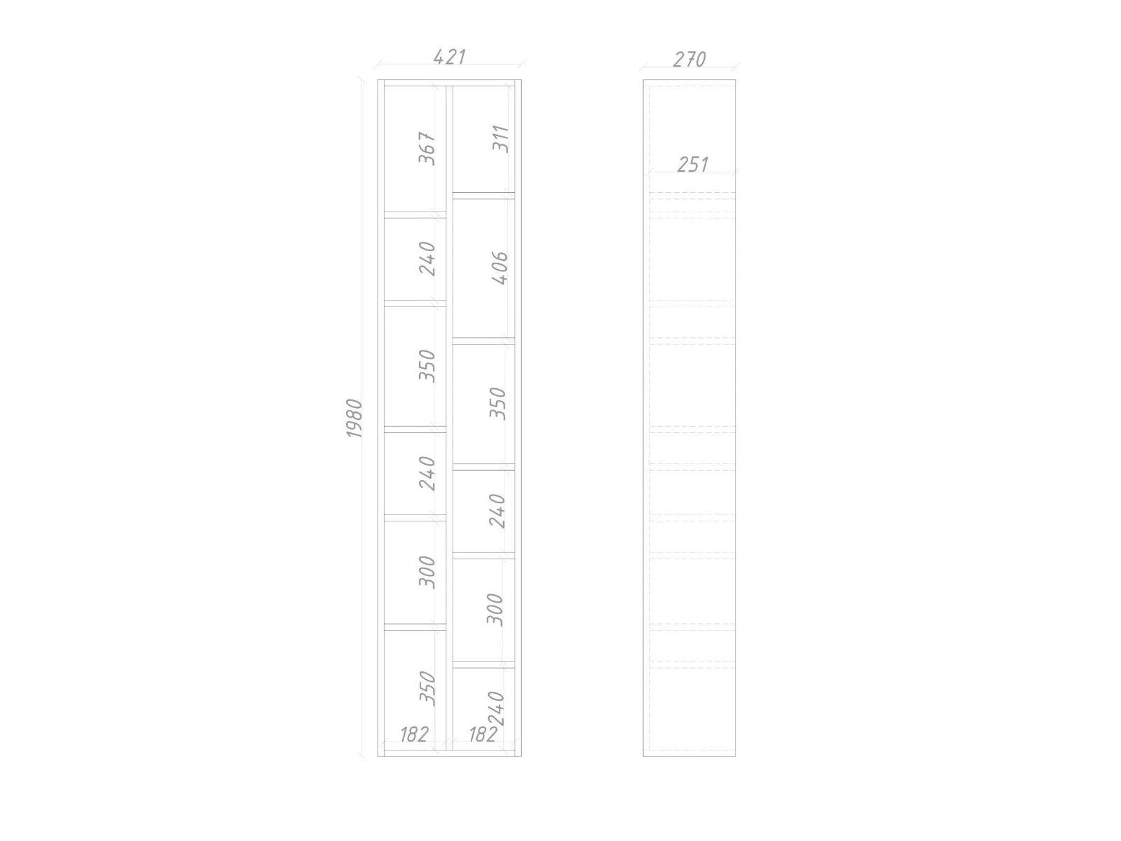 Стеллаж подвесной ML314 927220  - фото 8