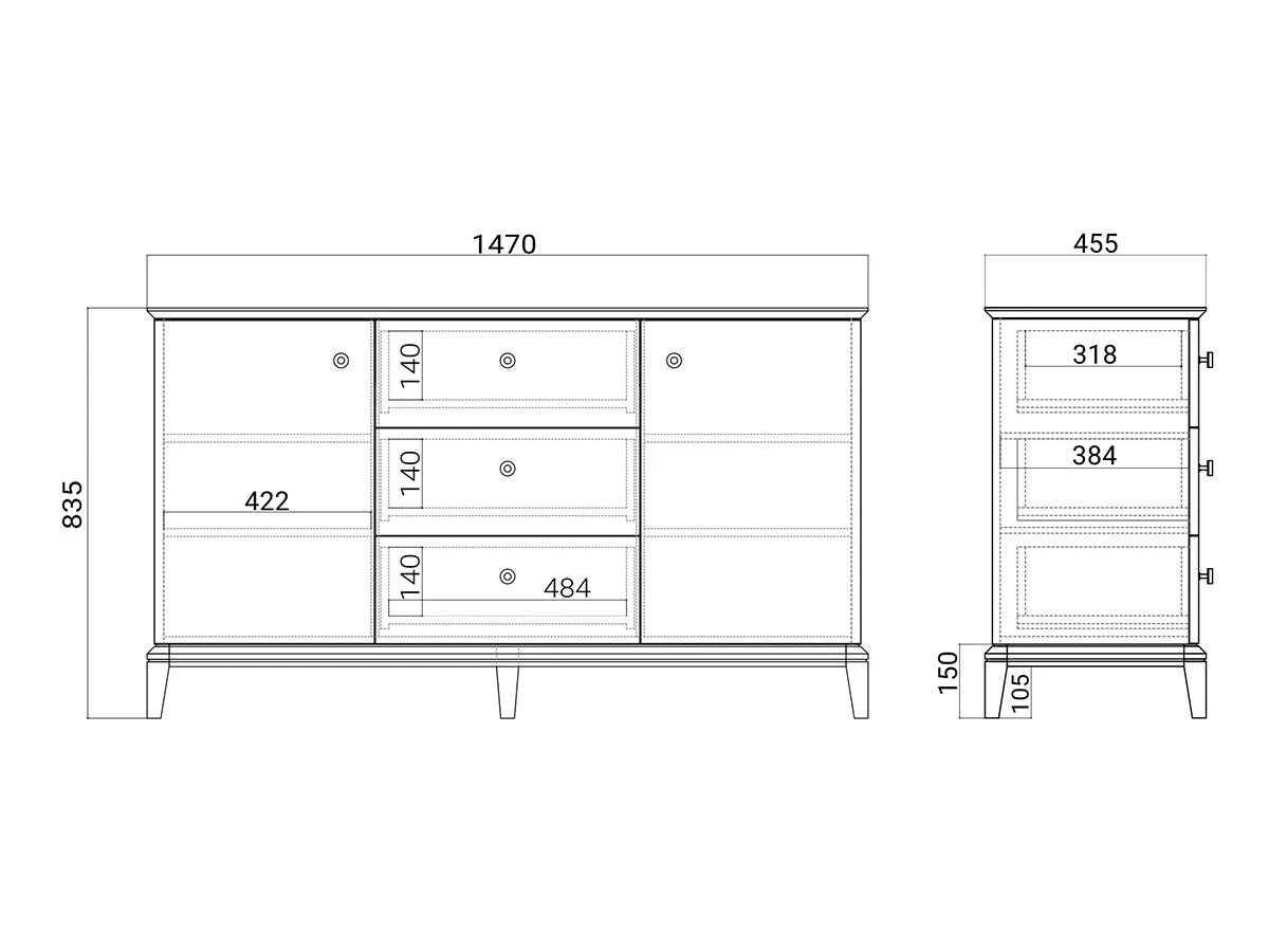 Комод CR012 927337  - фото 9