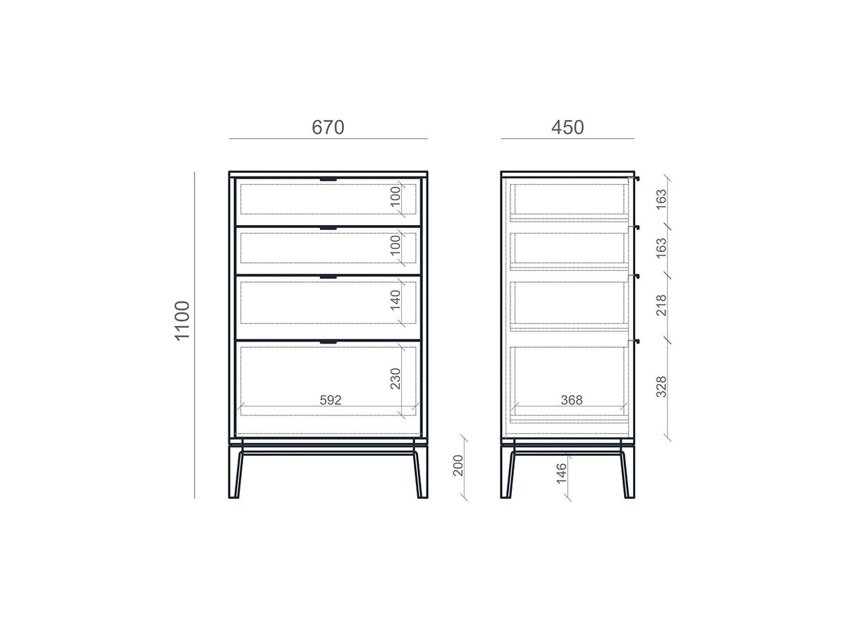 Высокий комод TL020 927339  - фото 6