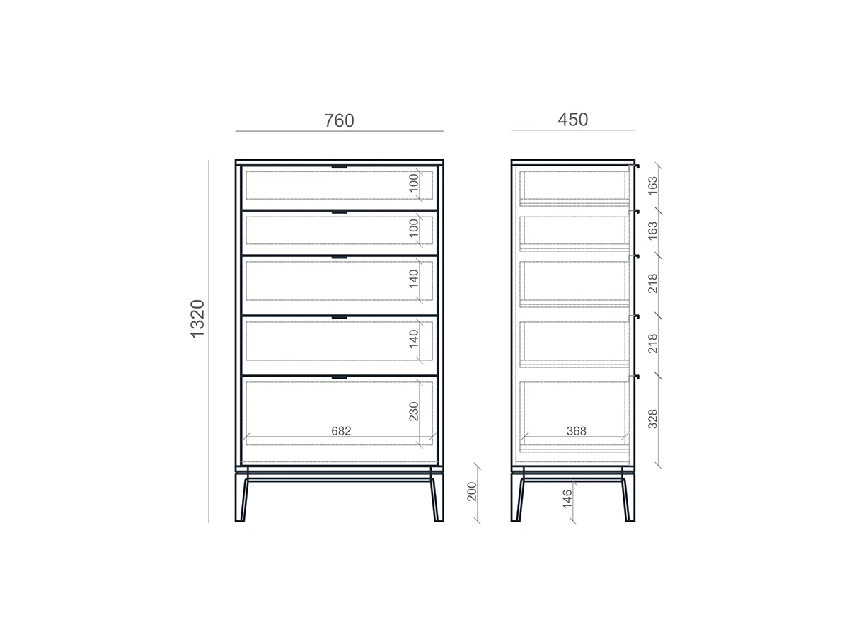 Высокий комод TL024 927361  - фото 8