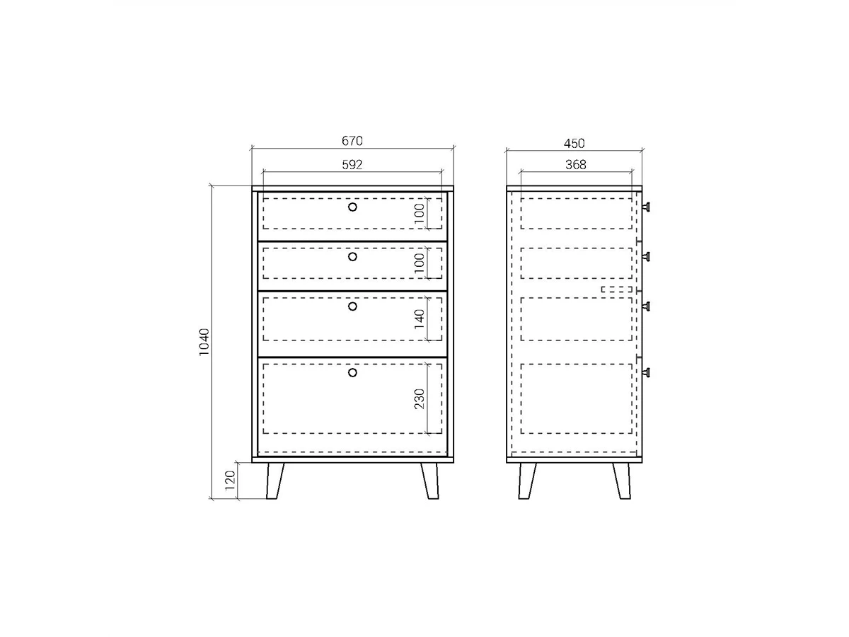 Высокий комод TW020 927392  - фото 9