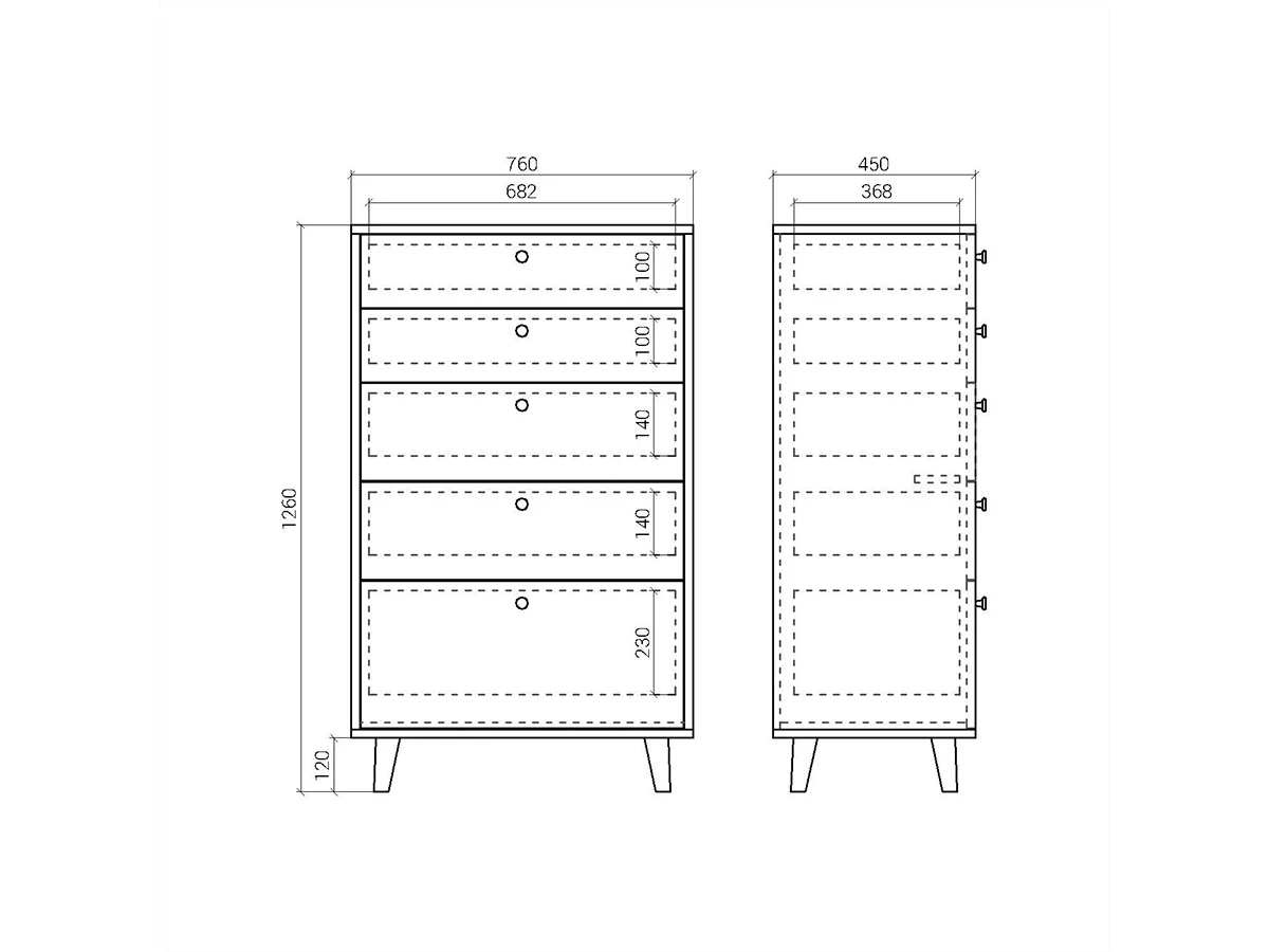Высокий комод TW024 927400  - фото 9
