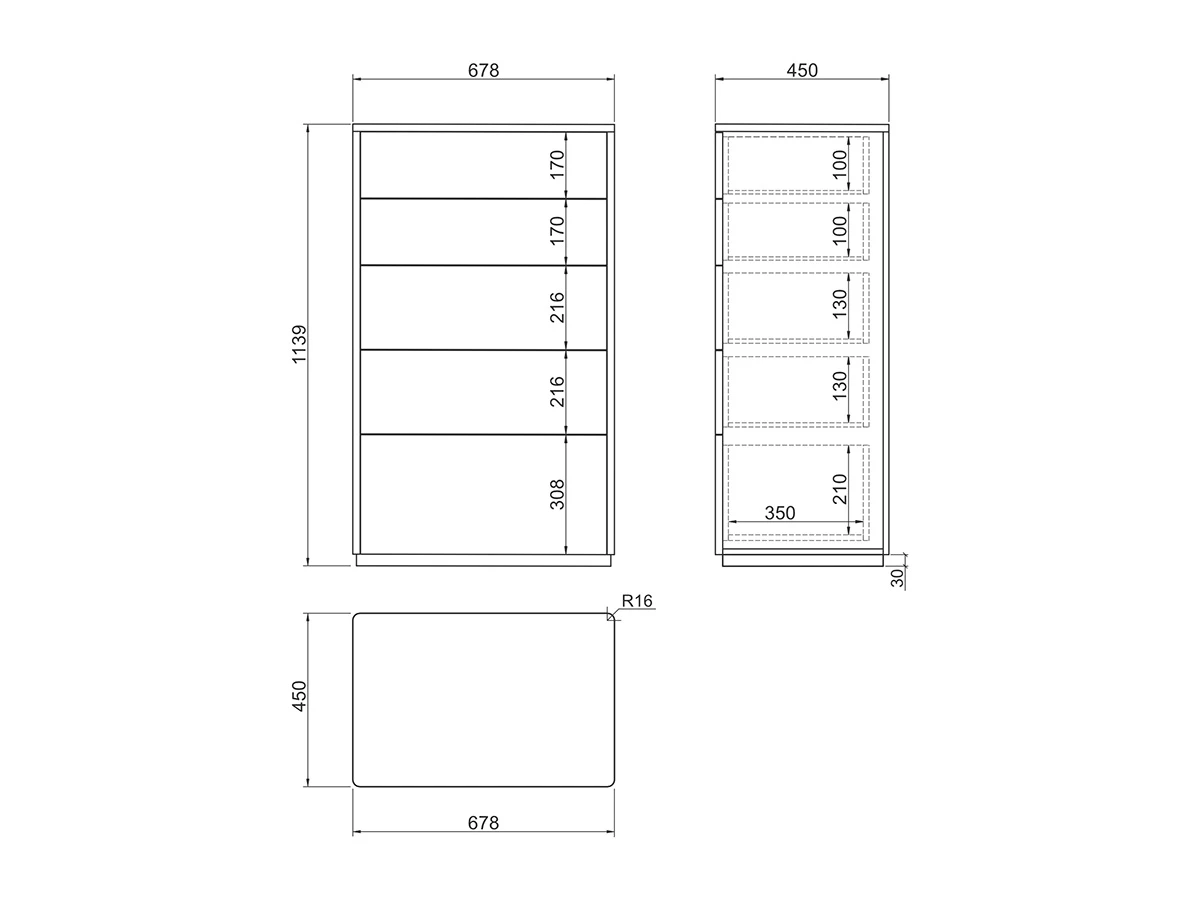Высокий комод VR318 927401  - фото 7