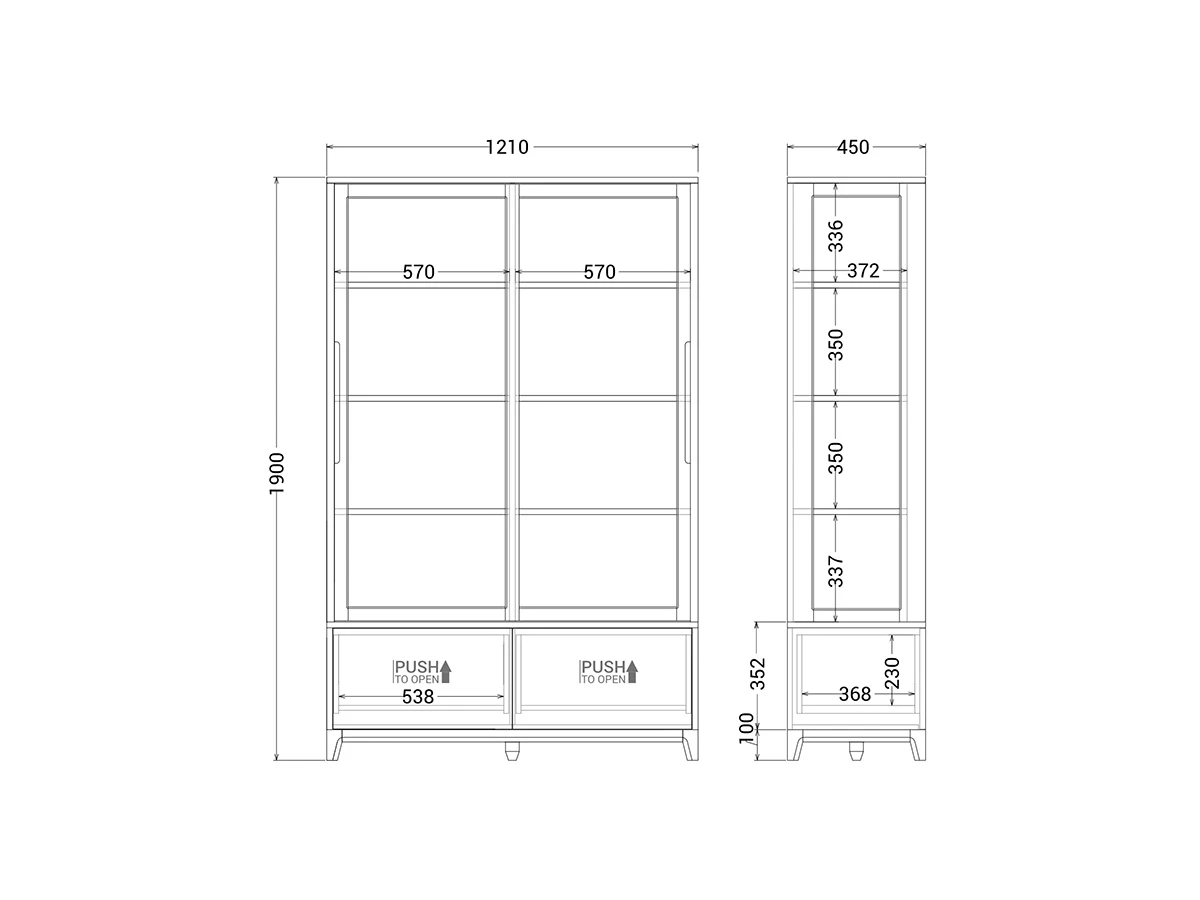 Витрина CS159 927429  - фото 9