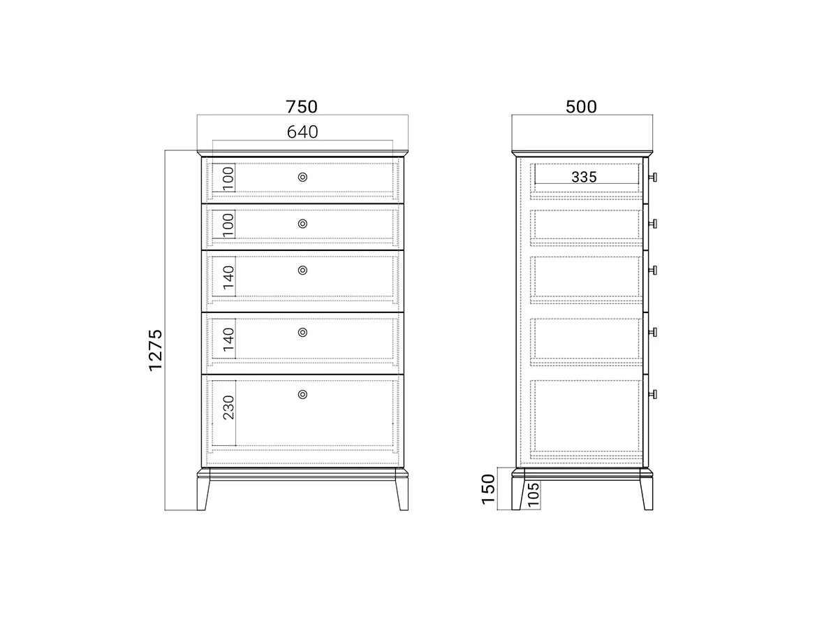 Высокий комод CR021 927498  - фото 9