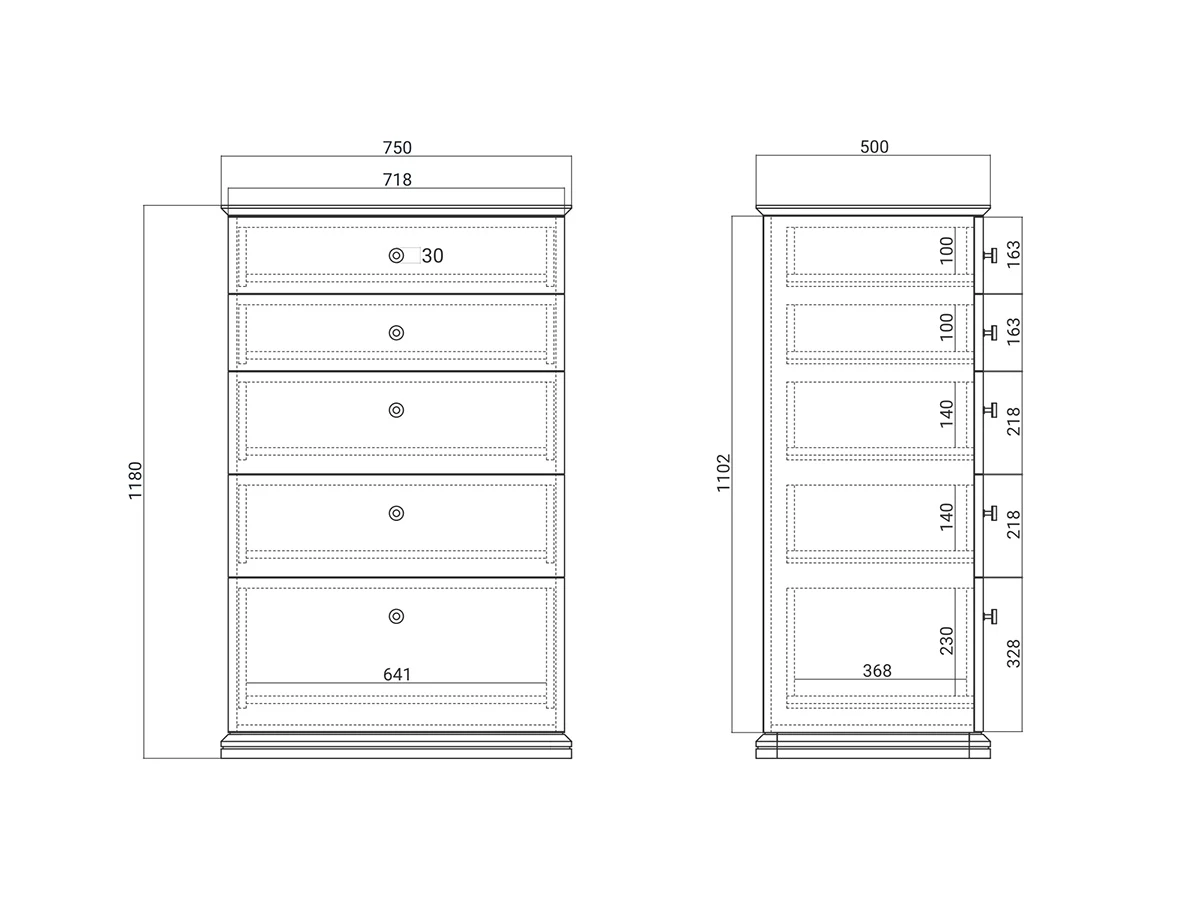 Высокий комод CRD021 927517  - фото 9