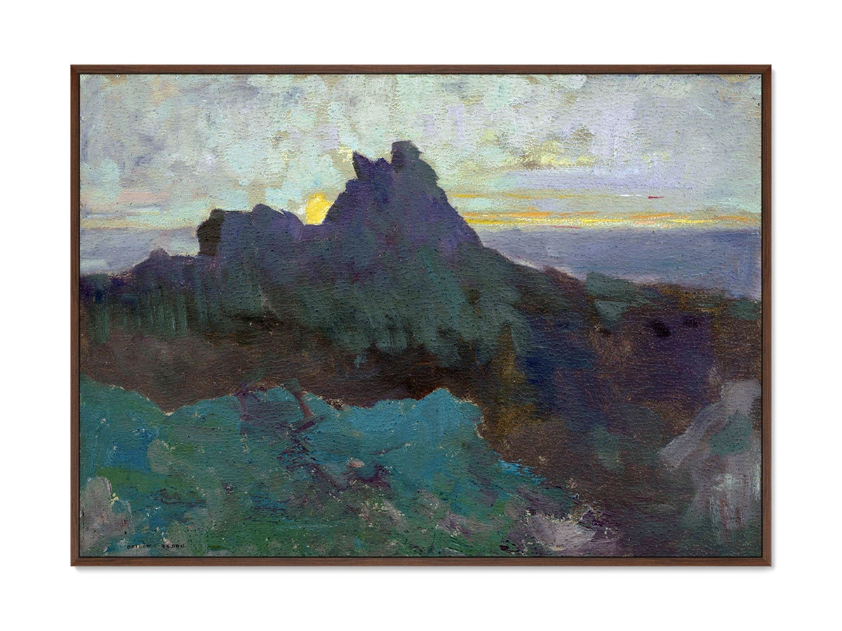 Репродукция картины на холсте Rocky Peak, 1875г. 640312