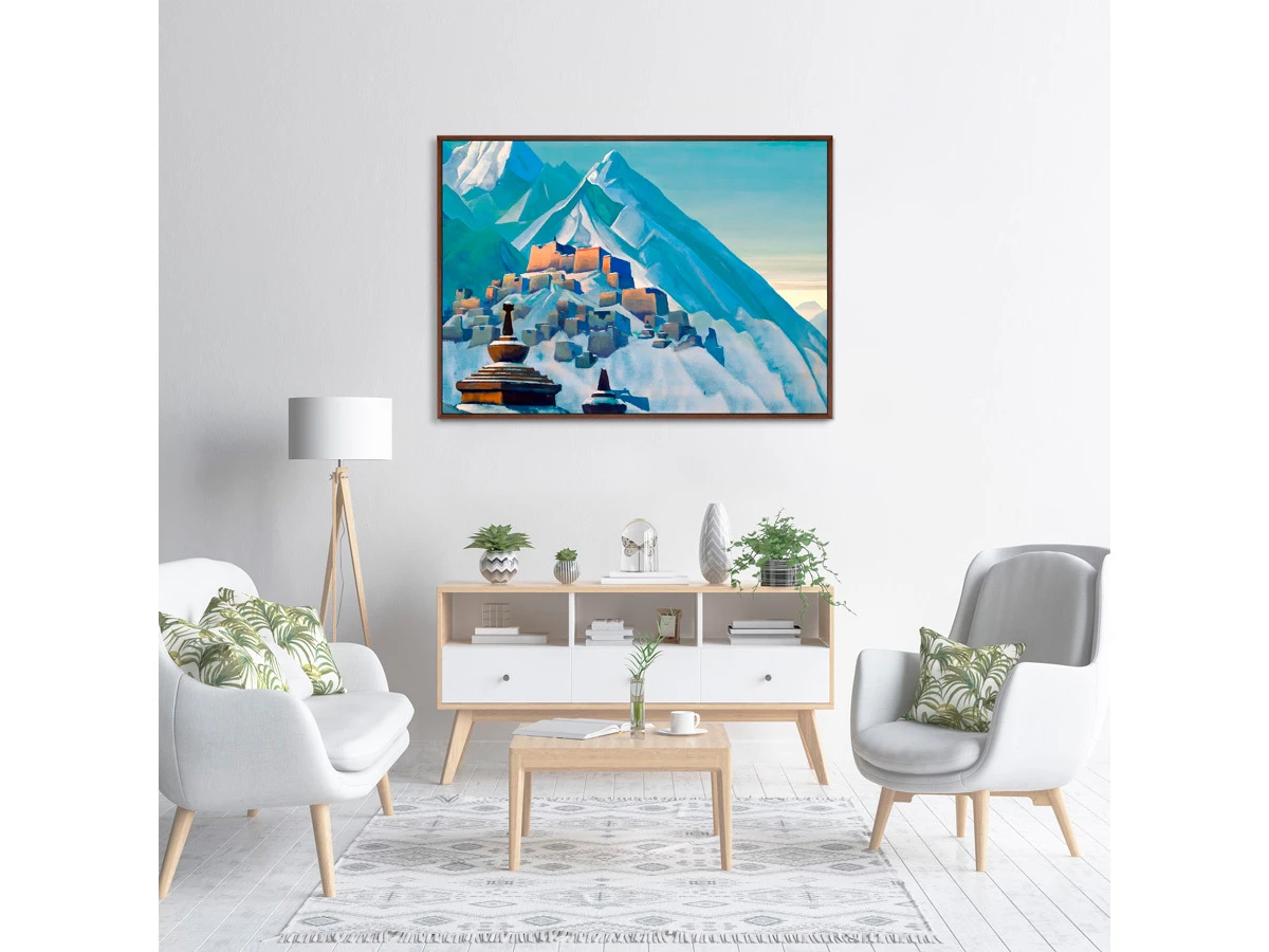 Репродукция картины на холсте Тибет. Гималаи. 1933г. 640320  - фото 7