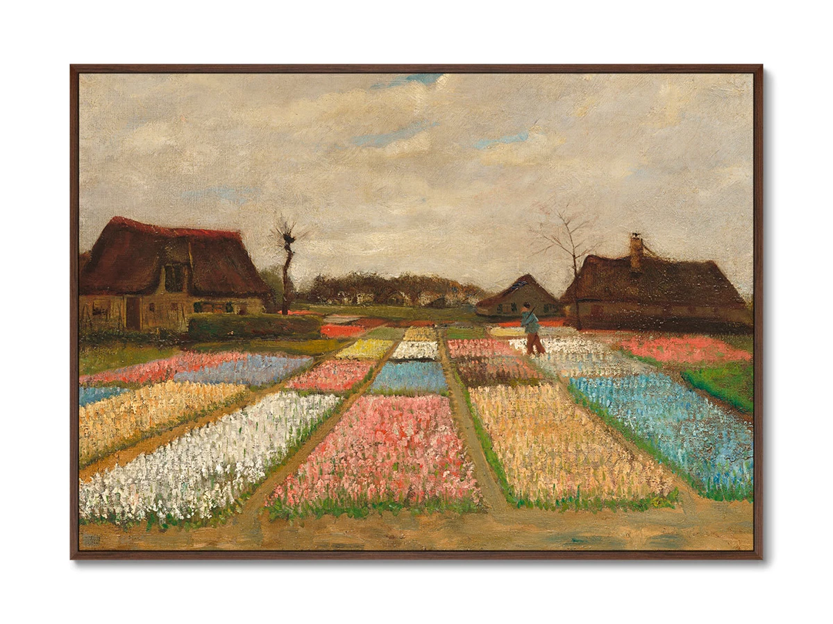 Репродукция картины на холсте Flower beds in Holland, 1883г. 640327