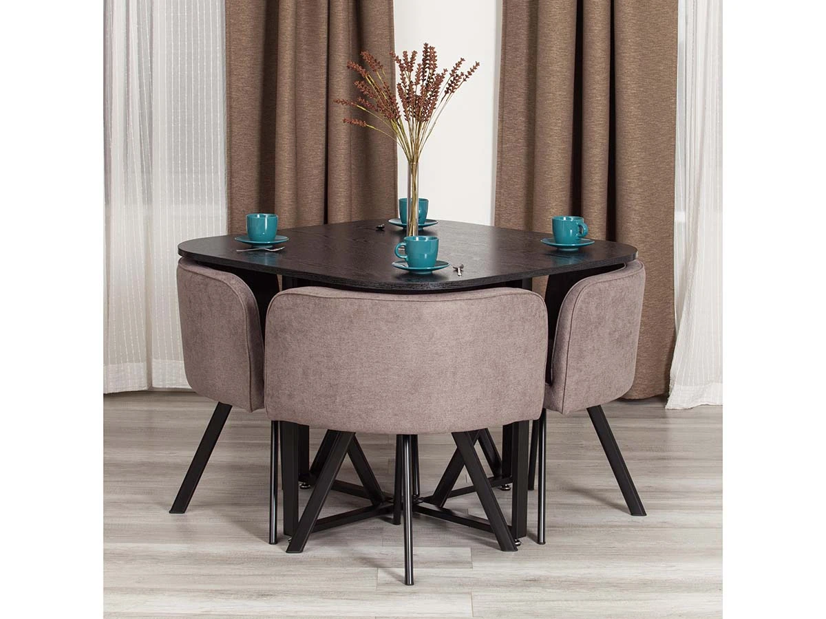 Комплект (стол, 4 стула) QUADRON 929063